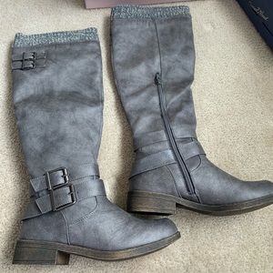 New Gray Boots